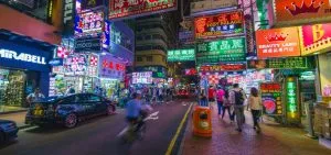 Street in Hong Kong.