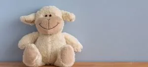 White sheep toy.