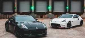Cars parked at the loading zone.