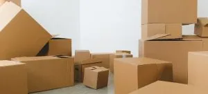 Packing boxes.
